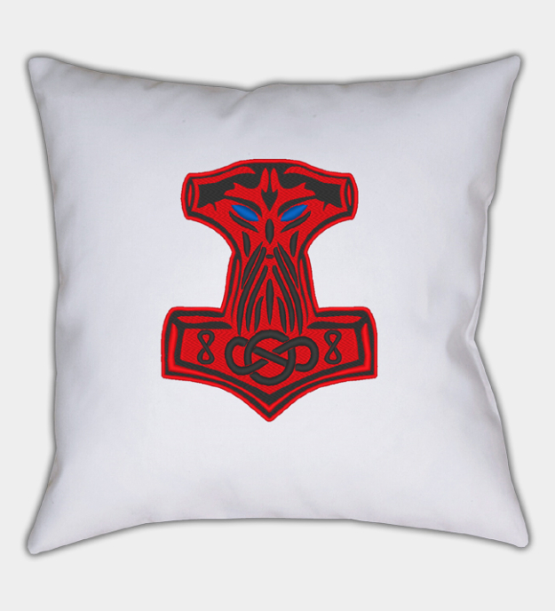 Mjölnir broderet pudebetræk