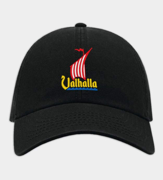 Valhalla Drakkar Broderet Baseballkasket
