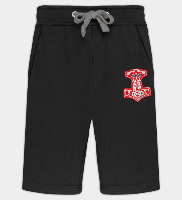 Mjolnir broderet bermudashorts