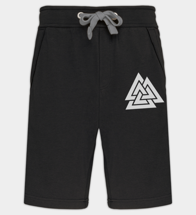Valknut broderede bermudashorts