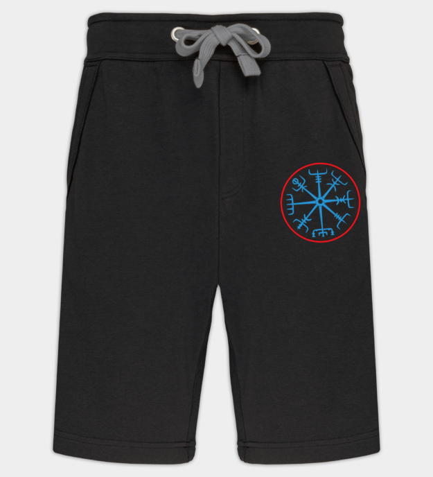 Vegvísir broderede bermudashorts